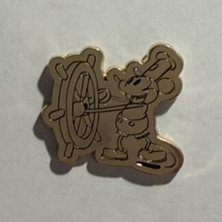 Japan Tokyo Steamboat Willie Disney Gold Pin G1