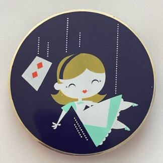Jumbo Disney Pin Alice in Wonderland Playing Card Deck 2 of Diamonds Acme (B7)