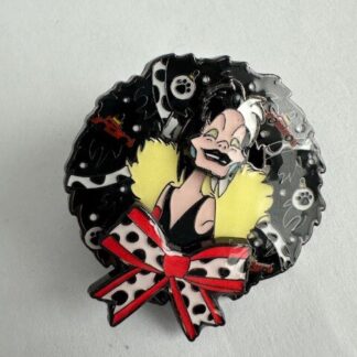 Loungefly Cruella De Vil 101 Dalmatians Christmas Wreath Mystery Disney Pin (E2)