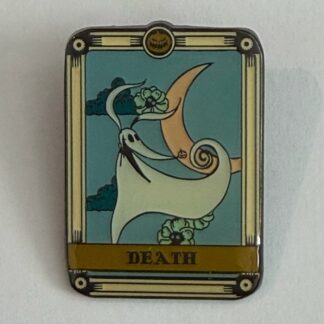 Loungefly Death Tarot Card Zero Nightmare Before Christmas 2023 Disney Pin H7