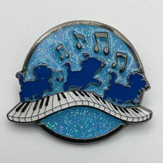 Loungefly Disney Aristocats Kitten Silhouettes Piano Glitter Pin G5