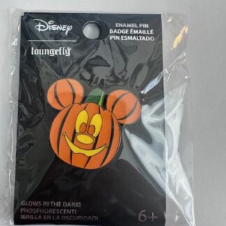 Loungefly Mickey Jack O Lantern Pumpkin Halloween Glow In The Dark Disney Pin B