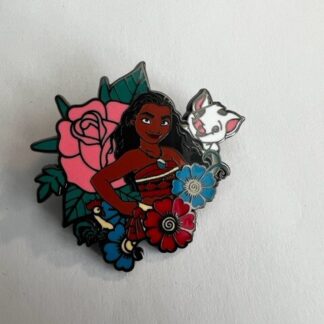Loungefly Moana Princess Floral Portrait Roses Disney Pin (C3)