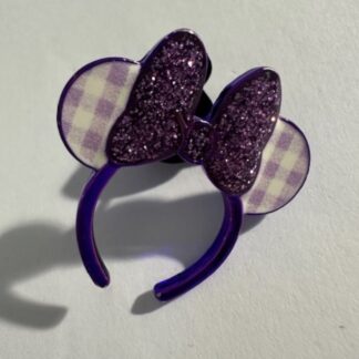Loungefly Purple Plaid Ears Minnie Ears Headband Series 3 Mystery Disney Pin C3