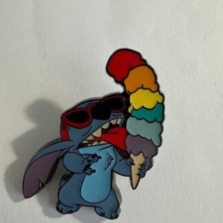 Loungefly - Stitch - Rainbow Ice Cream Cone - Lilo and Stitch  Disney Pin C3