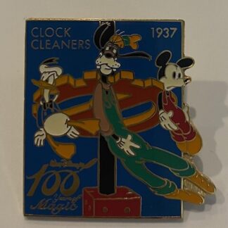 M&P Goofy Donald Mickey Clock Cleaners 100 Years Of Magic Disney Pin (B0)