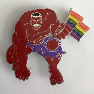 Marvel Red Hulk Pride Flag Fantasy Pin LE