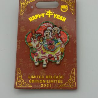 Mickey Minnie Riding an Ox Lunar New Year Year of the Ox 2021 Disney Pin B