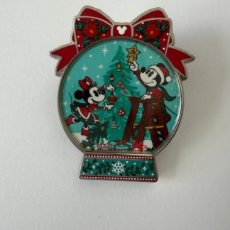 Mickey and Minnie - Holiday - Gift Card - Snow Globe 2022 Disney Pin F8
