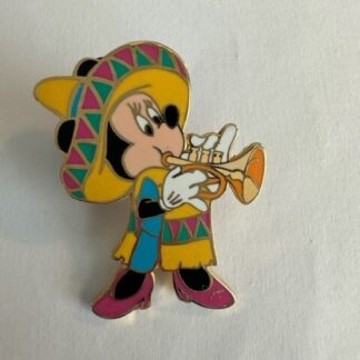 Minnie Mouse Mexico Sombrero Trumpet LE Disneyland Pin (C5)