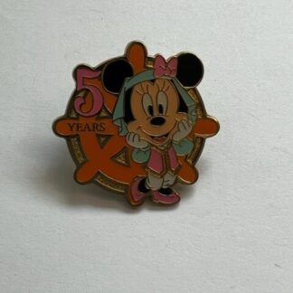 Minnie Mouse Ship Steering Wheel Game Prize 5th Celebration Disney Pin (B2)