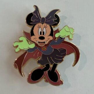 Minnie Mouse Vampire Glow in the Dark 2025 PALM Pink A La Mode LE Disney Pin H5