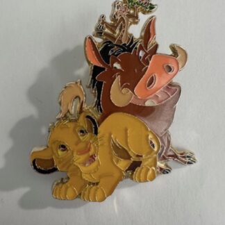 PALM Pink A La Mode Simba Timon Pumbaa Friends Lion King Disney Pin C5