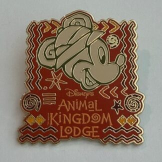 Patterned Mickey Profile Disney's Animal Kingdom Lodge Disney Pin H9