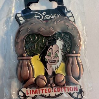 REAL DSSH Cruella 101 Dalmatians Villainous Frame Glass LE 400 Disney Pin (B)