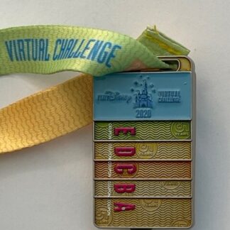 Run Disney Virtual 5K Challenge 2020 Ticket Book Medal Pin (D9)