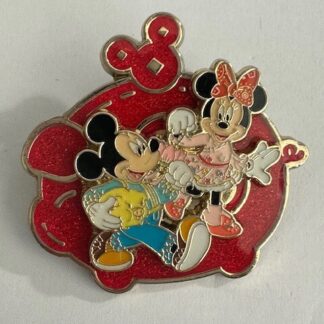 SDR Mickey And Minnie Walking Pig Shanghai Disney Pin LE 800 (E7)