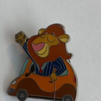SDR Zootopia Racing Game Mayor Lionheart Car Waving Disney Pin B7