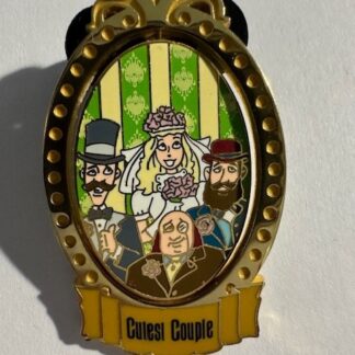 SIGNED Trading University  2008 Cutest Couple Bride and Husbands Disney Pin F1