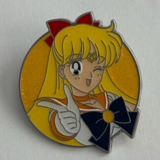Sailor Moon Venus Winking Pretty Guardian Glitter Enamel Disney Pin H7