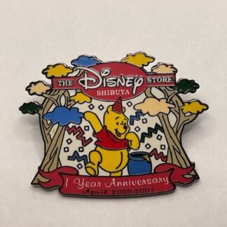 Shibuya Disney Store 1 Year Anniversary Pooh Winnie The Pooh Disney Pin (B2)