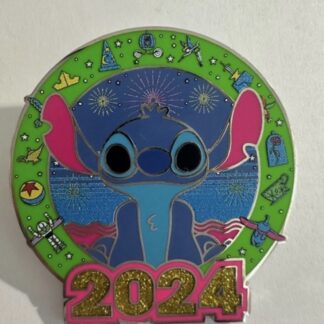 Stitch Parks 2024 Lilo And Stitch Neon Disney Pin (B1)
