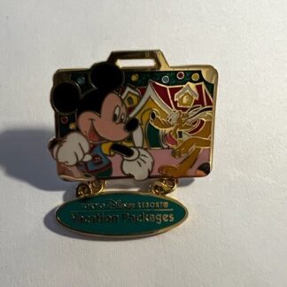 TDL Tokyo Vacation Package Mickey & Pluto Set A Disney Pin  (B5)