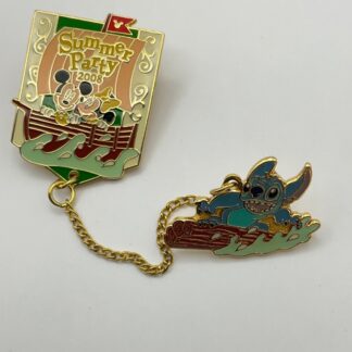 TDR Stitch Mickey & Minnie Mouse Hotel Miracosta Summer Party 2008 Pin Tokyo D5
