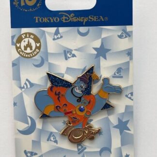 TDS Genie Star 10th Anniversary Be Magical Aladdin Dangle Disney Pin (B)