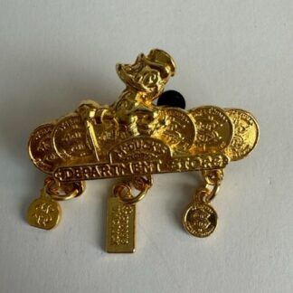 Tokyo Disney Sea Scrooge McDuck's Department Store Gold Pin (C4)