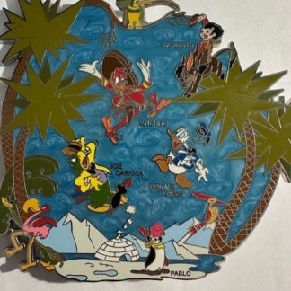 UK DS - Three Caballeros - 75th Anniversary - Jumbo 2020 Disney Pin D6