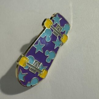 Uncas Skateboard Mickey Mouse Skateboarding Blue Purple Disney Pin (E1)