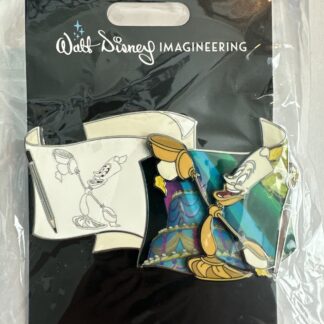 WDI Off the Page Series Beauty Beast Lumier LE 300 Disney Pin