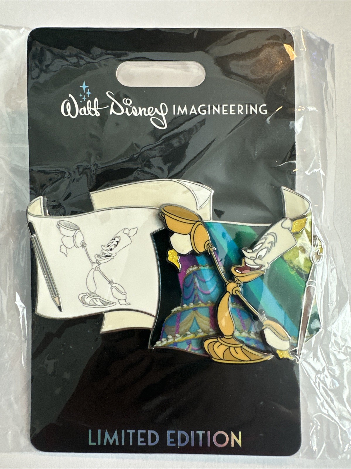 WDI Off the Page Series Beauty Beast Lumier LE 300 Disney Pin