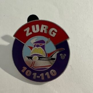 WDW 2013 Hidden Mickey Series Magic Kingdom Villains Parking Sign Zurg (E5)