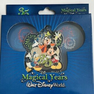 WDW 35th Anniversary Fab3 With Tinker Bell Jumbo 3D Goofy Boxed Disney Pin