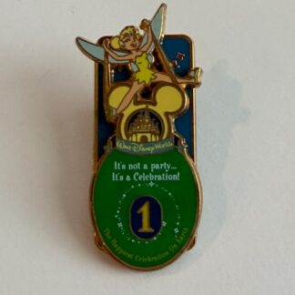 WDW - Happiest Celebration On Earth - 1 Day to Go Tinker Bell Disney Pin E2