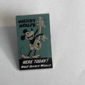 WDW Mickey Mouse Here Today Surprise Release Guitar Disney Pin (A8)