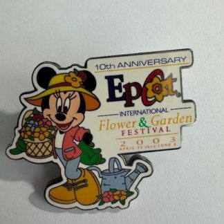 WDW Minnie Flower and Garden Festival 2003 10th Anniversary LE Disney Pin F1
