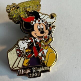 WDW Not So Scary Halloween Party MNSSHP 2005 Jester Mickey Disney Pin (C1)