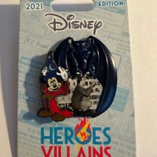 WDW Sorcerer Mickey Chernabog And Walt Heroes Vs Villains LE 200 Disney Pin (B)