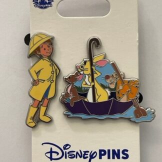 Winnie The Pooh Christopher Robin Tigger Rabbit Kanga Roo Umbrella Pin (B)