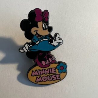 12 Months Of Magic Minnie Mouse Blue Dress Pink Bow Disney Pin (A2)