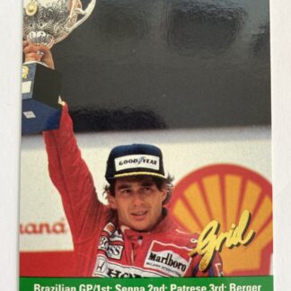 1992 Grid Motorcards Ayrton Senna #101