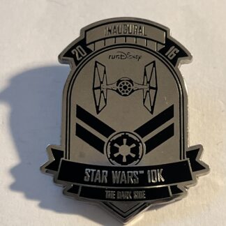 2016 Disney Star Wars Dark Side Half Marathon 10K Inaugural Medal Pin (A7)