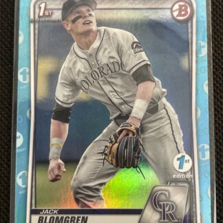 2020 Bowman Draft 1st Edition Sky Blue Foil Jack Blomgren #BD-162