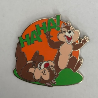 2025 Disney Parks Chip & Dale Ha Ha! Rolling Laughing On Floor OE Pin F0