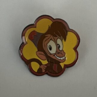 Abu Smiling From Aladdin Holding His Tail Rare Disney Pin (A7)