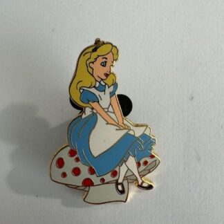 Alice Sitting on a Mushroom - Blue Petticoat Ruffles Disney Pin E8