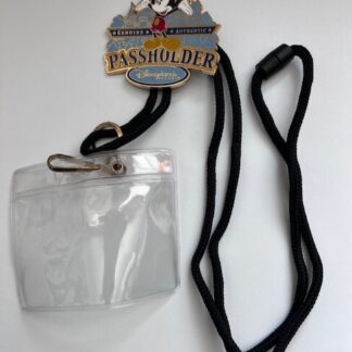 Annual Passholder ID Badge DLR Mickey Castle Disney Lanyard (D7)